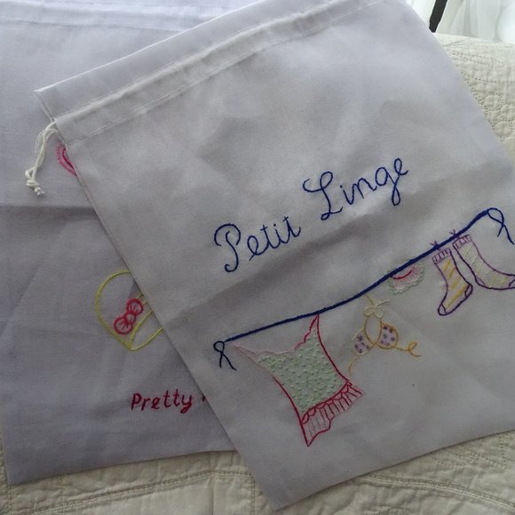 Pair Of Lingerie Travel Bags - Picture 1 of 3